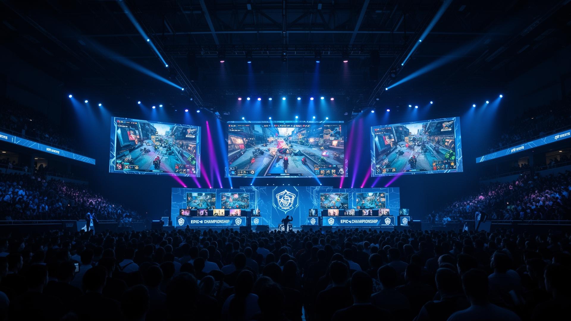 Arena de campeonato de e-sports